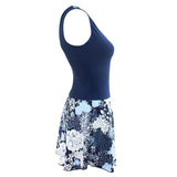 Floral Orange Skirted Swimsuits