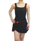 Swimwear sleeves with Skirt Blue