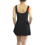 Swimwear sleeves with Skirt Black