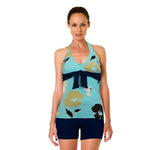 Flower Pattern Tankini Two Piece