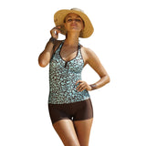 Pink Women Tankini Two Piece