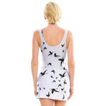 One Piece Swimsuit with Butterfly pattern