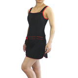 Swimwear sleeves with Skirt Black