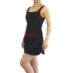 Swimwear sleeves with Skirt Blue