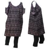 Black Blouse Summer Tunic