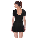Swimwear sleeves with Skirt Black