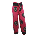 Alladin Ladies Red Pants With floral Pattern