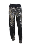 Alladin Ladies Red Pants With floral Pattern