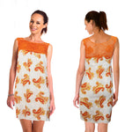 Dress Summer Orange with pattern