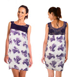 Dress Summer Purple with pattern