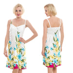 Dress Rayon Purple Halter Batik Pattern
