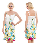 Dress Sexy Sundress Floral with Pattern